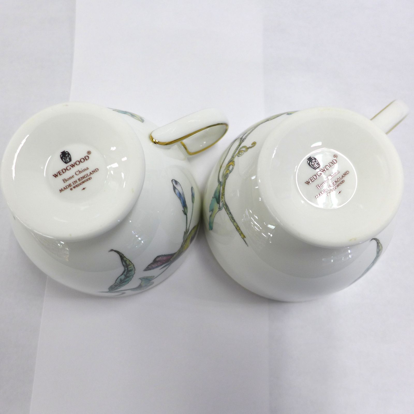 黒壺】WEDGWOOD ウェッジウッド ハミングバード ペア カップ&ソーサー