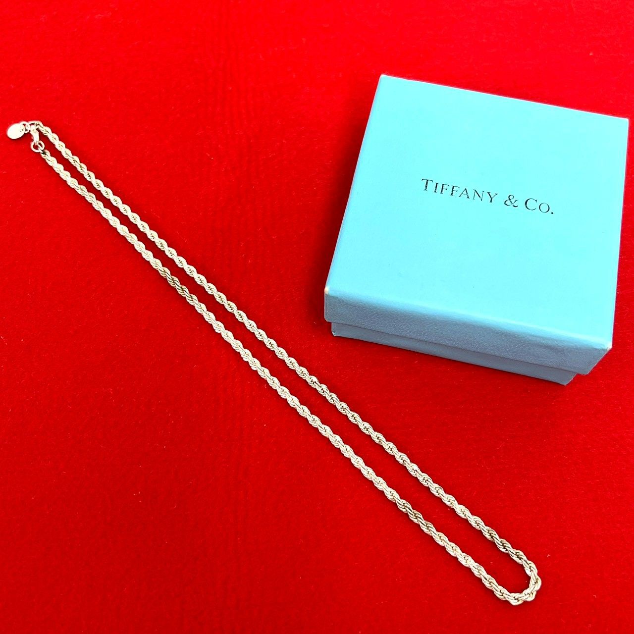極 美品 TIFFANY&Co. ティファニー ツイストロープ ネックレス