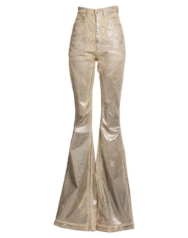 ダークシャドウ バイ リックオウエンス レディース ボトムス デニムパンツ ブーツカット DRKSHDW by RICK OWENS Beige ベージュ