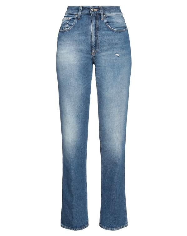 プラス・ピープル レディース ボトムス デニムパンツ ストレートレッグ PEOPLE Blue ブルー
