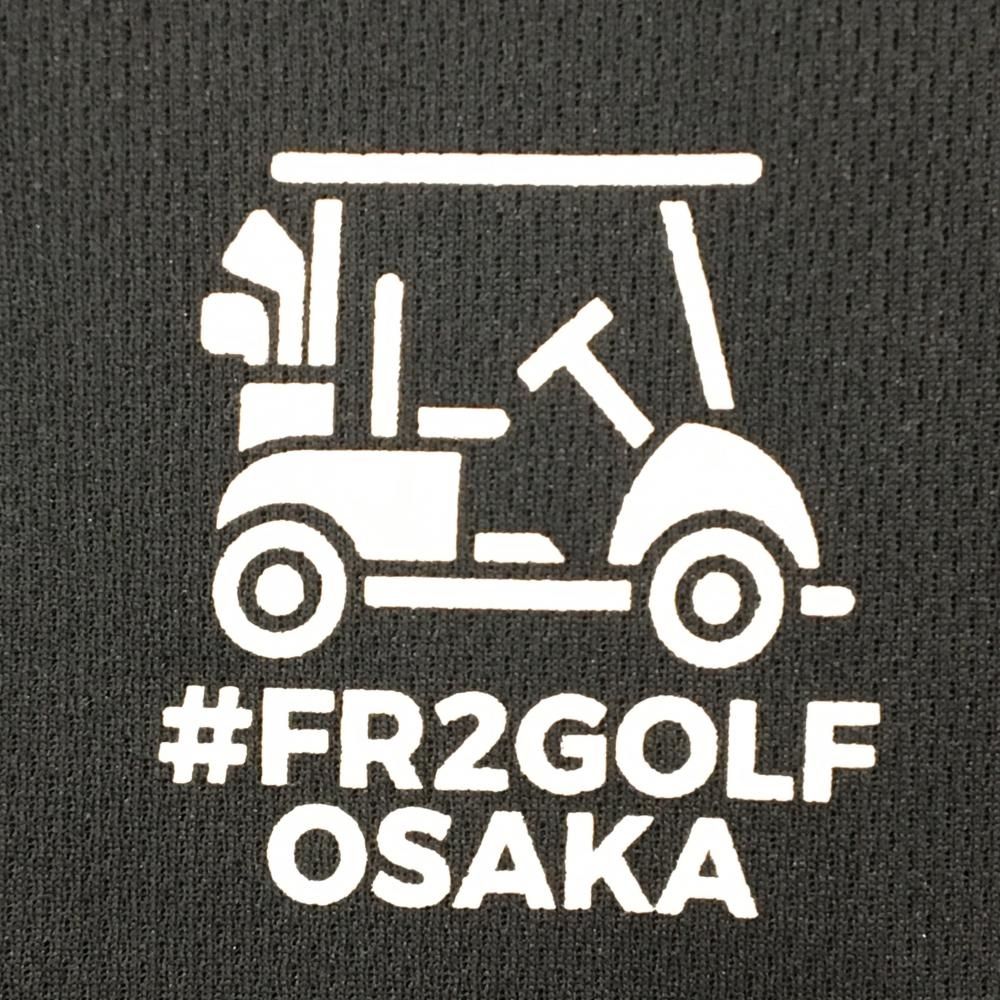 超美品】エフアールツー 半袖ポロシャツ 黒 OSAKA カートプリント