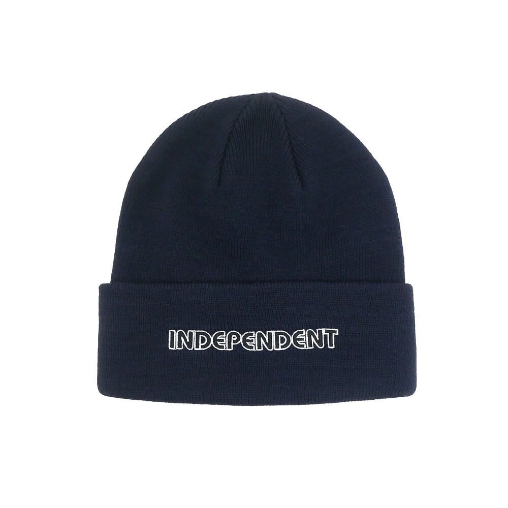 INDEPENDENT ニット帽 ブラック INDEPENDENT KNITCAP インディペンデント ニットキャップ GROUND WORK