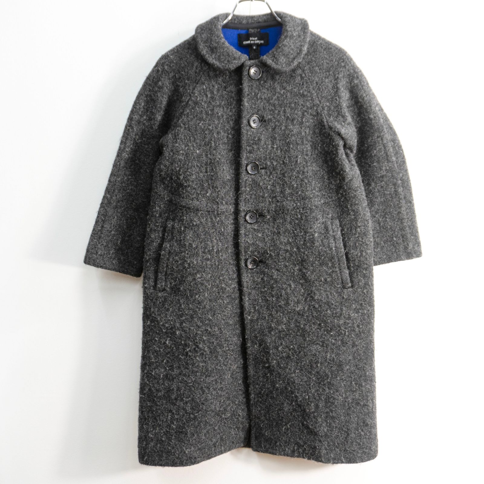 美品】tricot COMME des GARCONS【丸襟 ウール コート】S トリコ