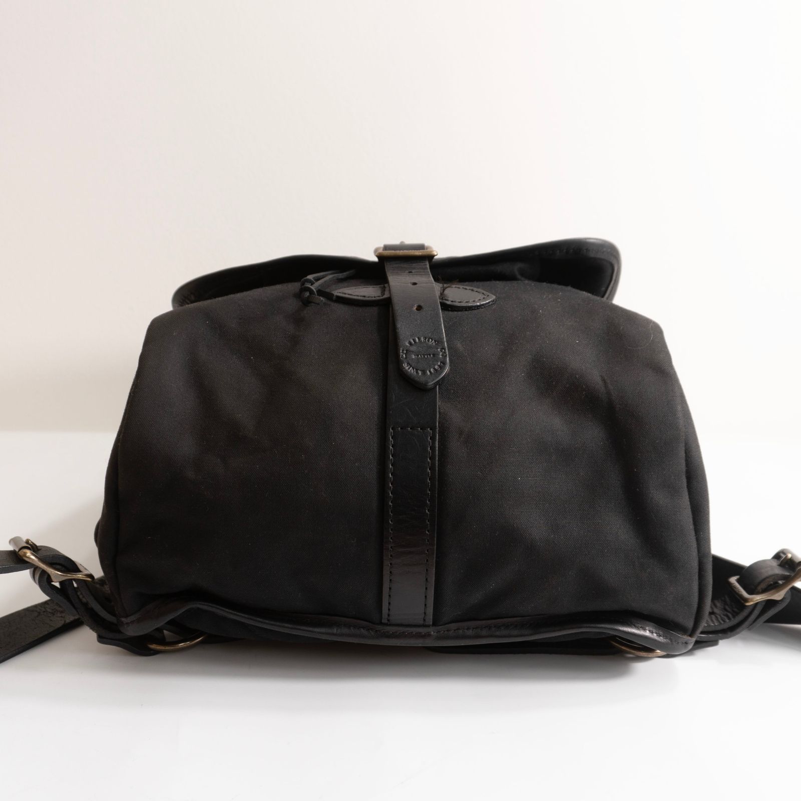 美品】FILSON【TIN CLOTH BACKPACK】バッグ ブラック コットンツイル