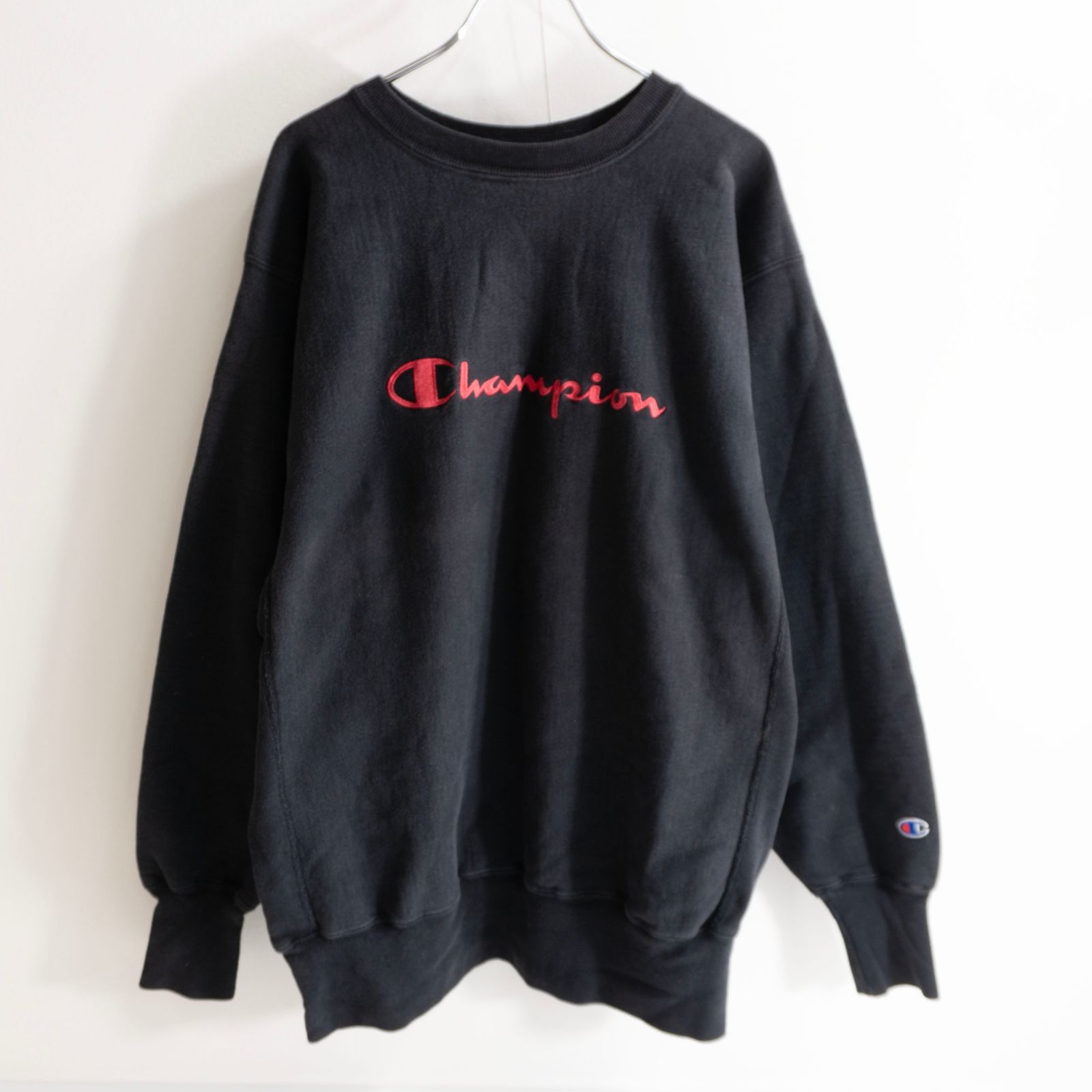 90s/ブラック】CHAMPION【REVERSE WEAVE リバースウィーブ スウェット