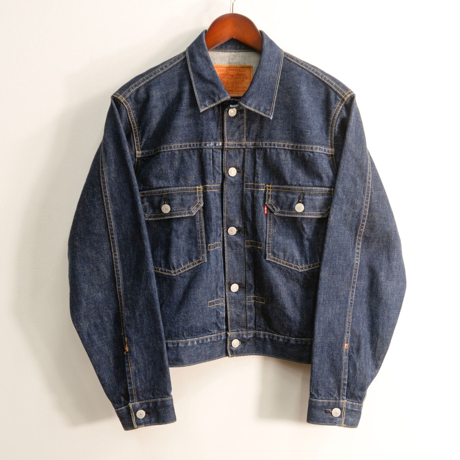 雰囲気抜群/濃紺】 LEVI'S 【 507XX ビッグE デニムジャケット 】38