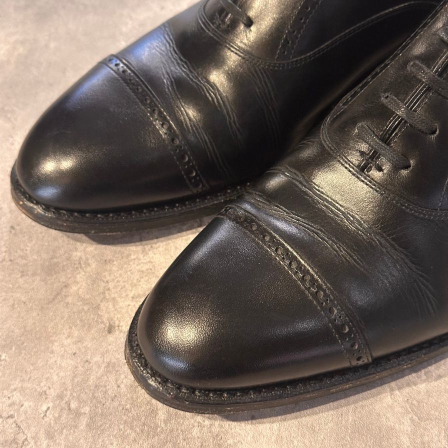 三陽山長 レザーシューズ 弦六郎 パンチドキャップトゥ【LA】【中古