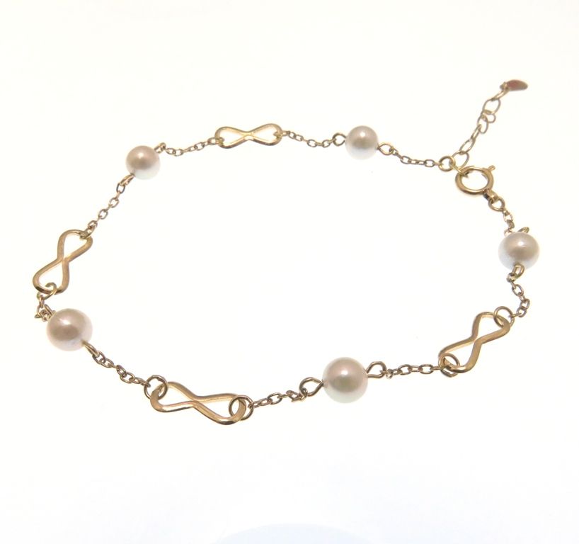 JEWELRY ジュエリー K18/P/約1.9g ﾌﾞﾚｽﾚｯﾄ ブレスレット K18ゴールド K18 ホワイト レディース【中古】205 24,074円