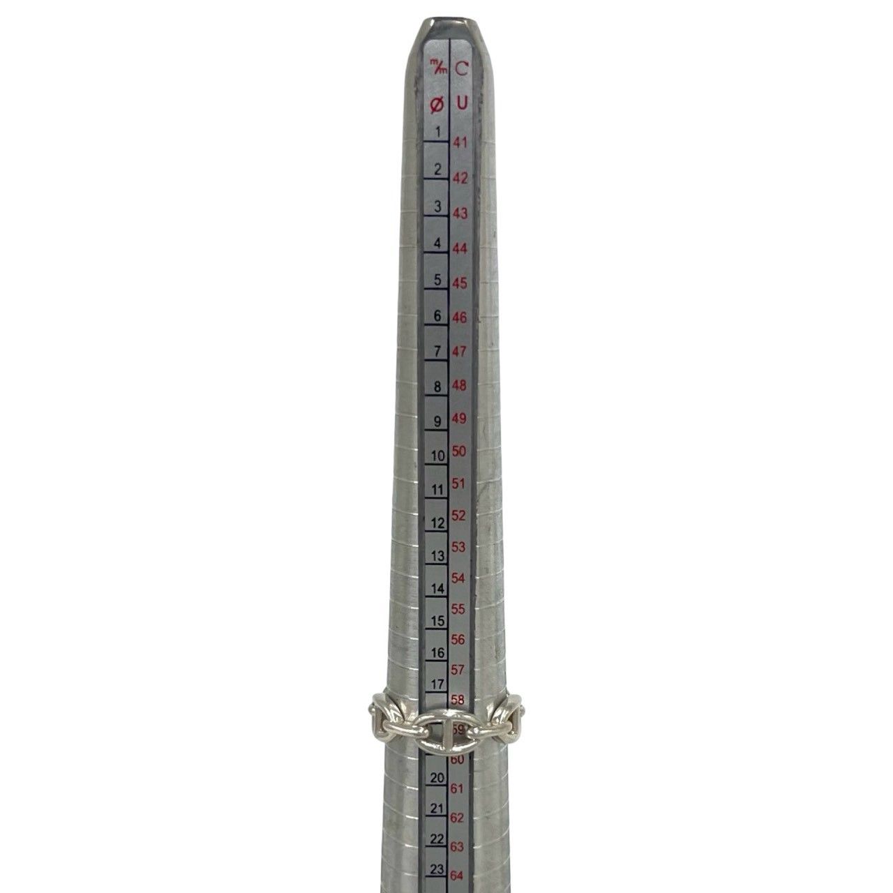 極 美品 HERMES エルメス アンシェネ PM リング シルバー925 指輪 18号
