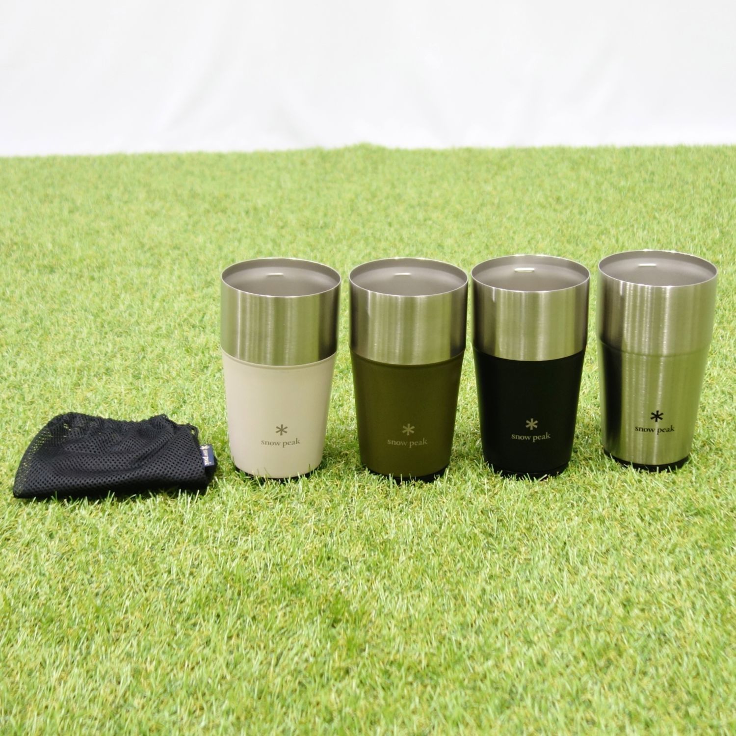  peak サーモタンブラー 470ml 4色セット 極美品 スノーピーク snowpeak 食器 サーモタンブラー470 4色セット