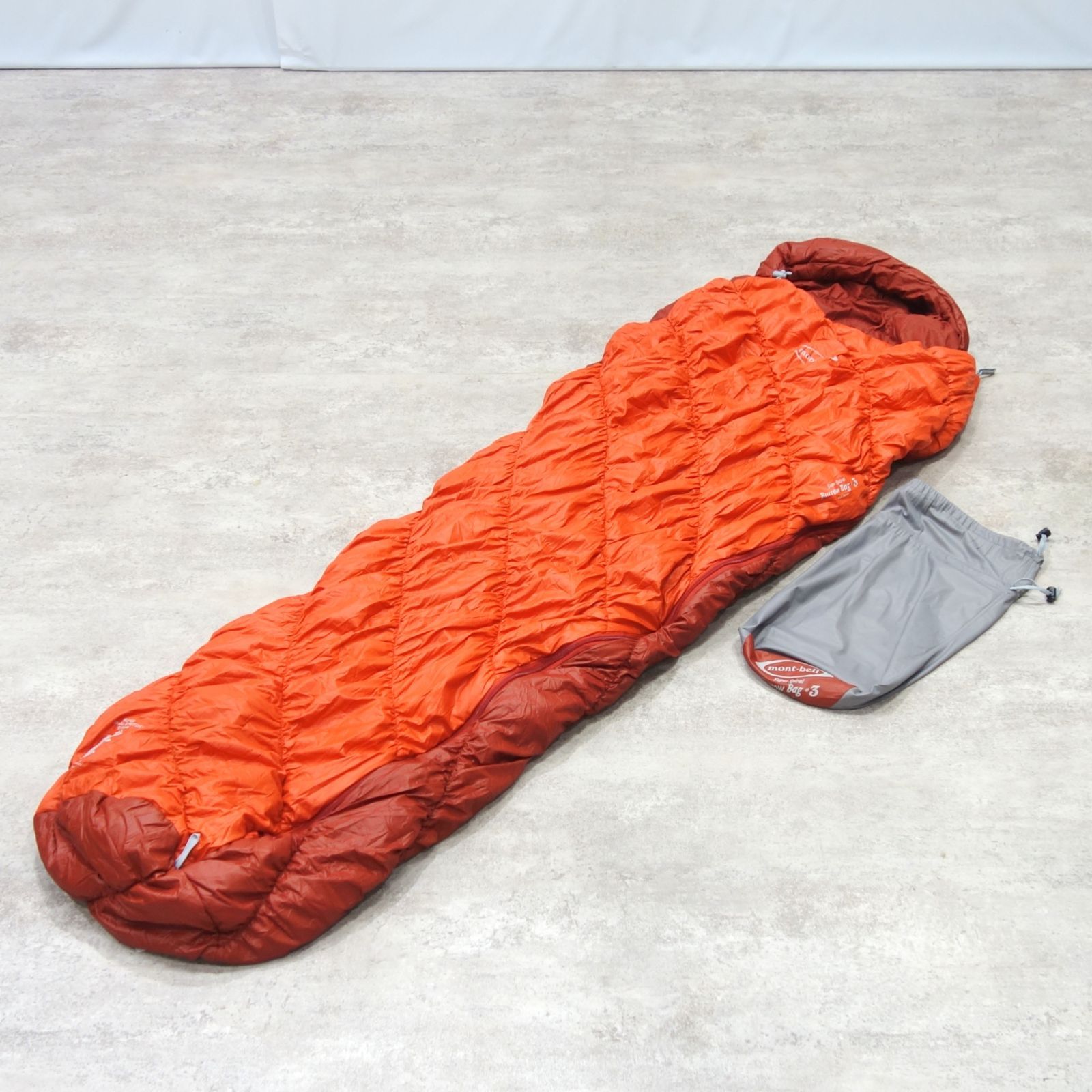 montbell 寝袋　スーパースパイラルバロウバック#5 キャンプ　アウトドア 美品 モンベル mont-bell シュラフ スーパースパイラル バロウ バッグ