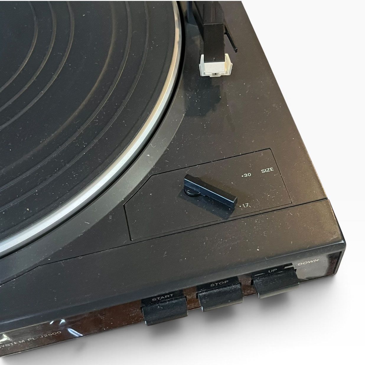 中古○Pioneer/パイオニア○レコードプレーヤー PL-J2500 カバーにヒビ