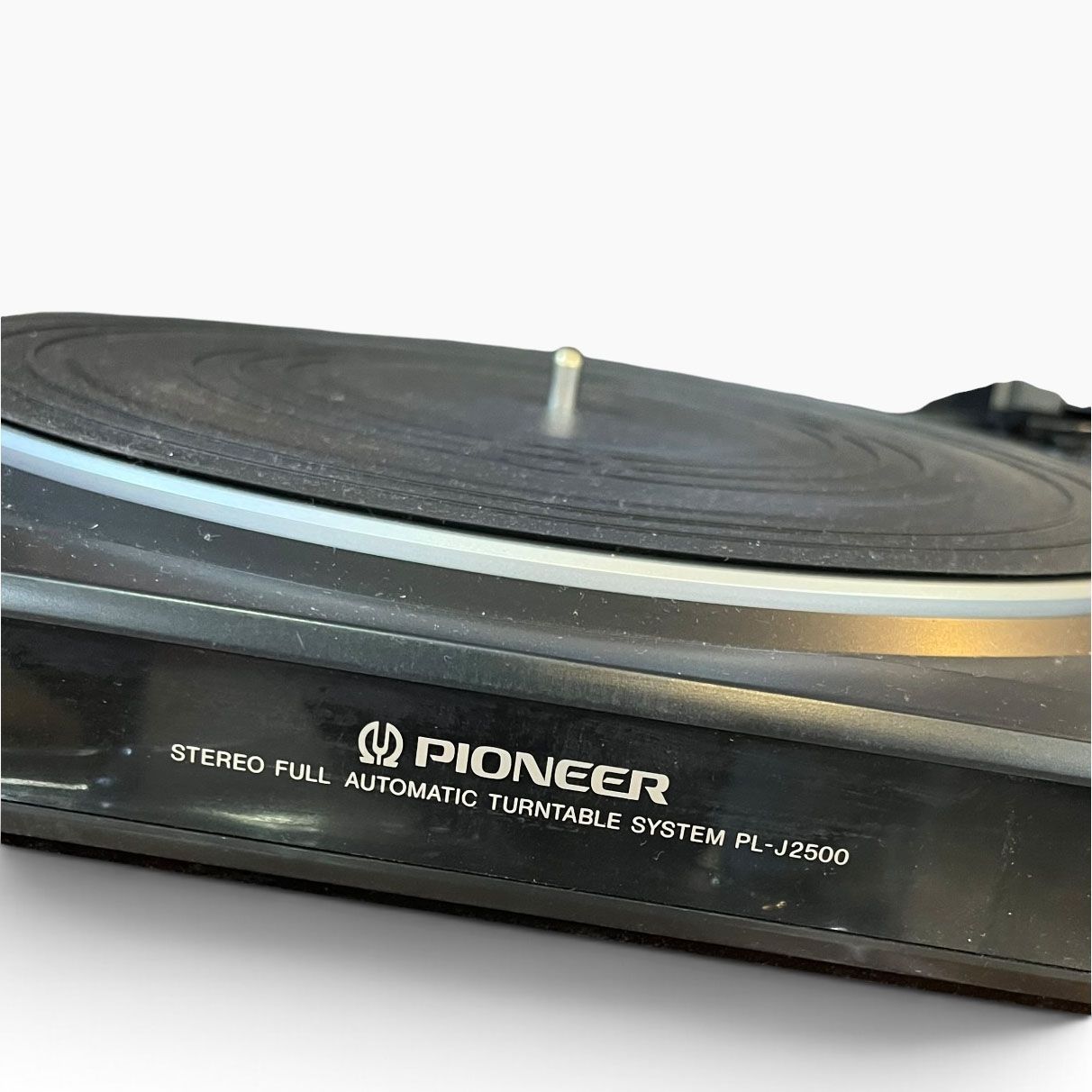 中古○Pioneer/パイオニア○レコードプレーヤー PL-J2500 カバーにヒビ