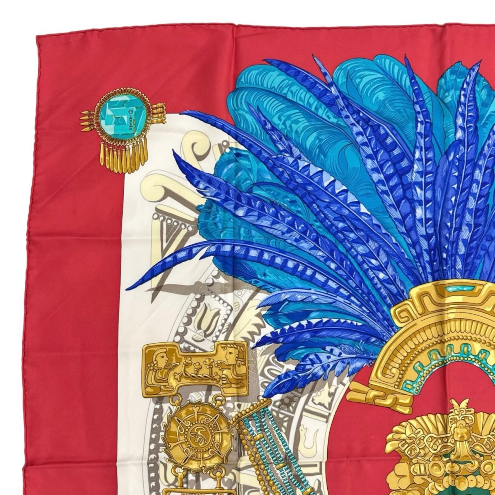 HERMES エルメス カレ90 MEXIQUE（メキシコ） スカーフ シルク マルチ