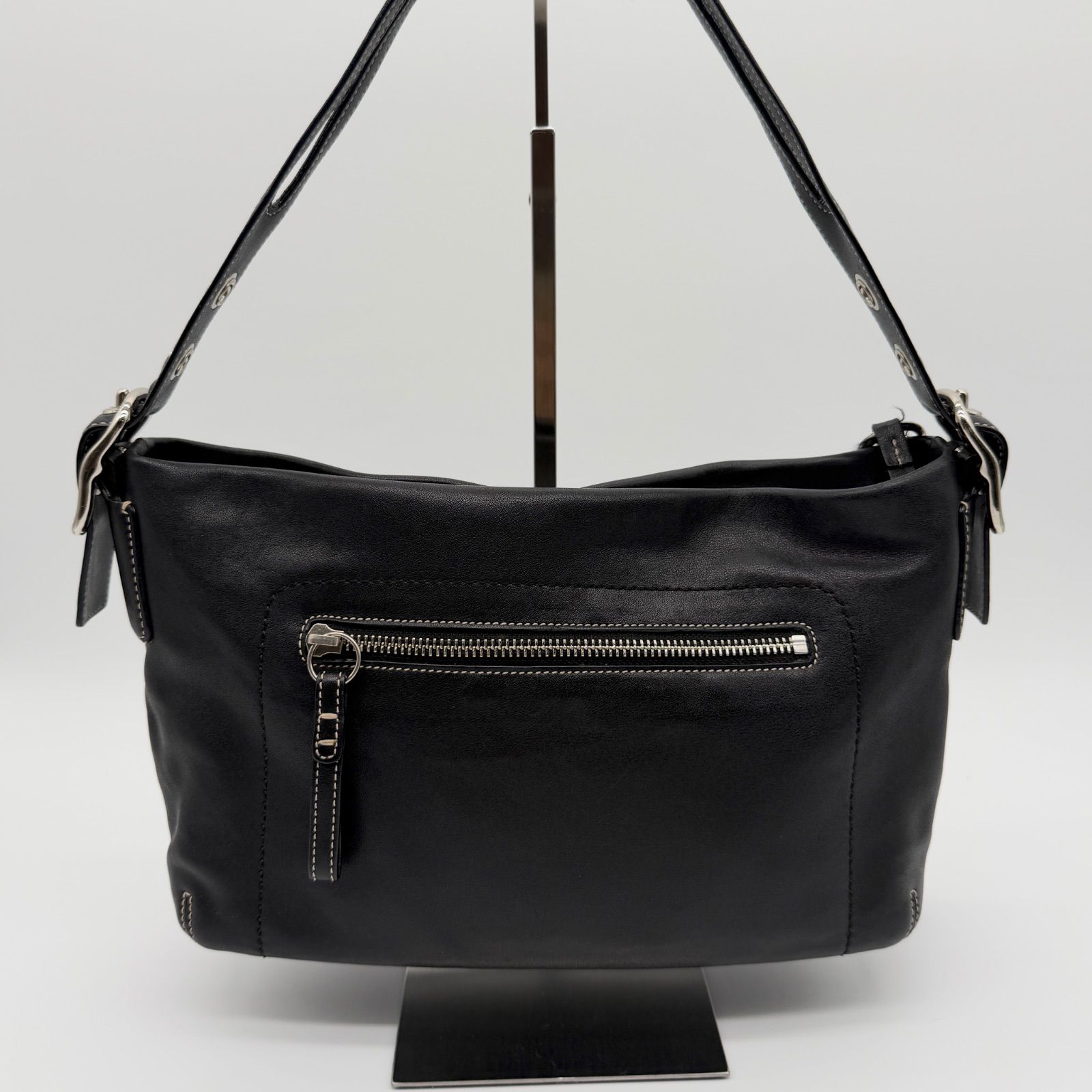 COACH コーチ ショルダーバッグ ワンショルダー レザー 黒 タッセル 