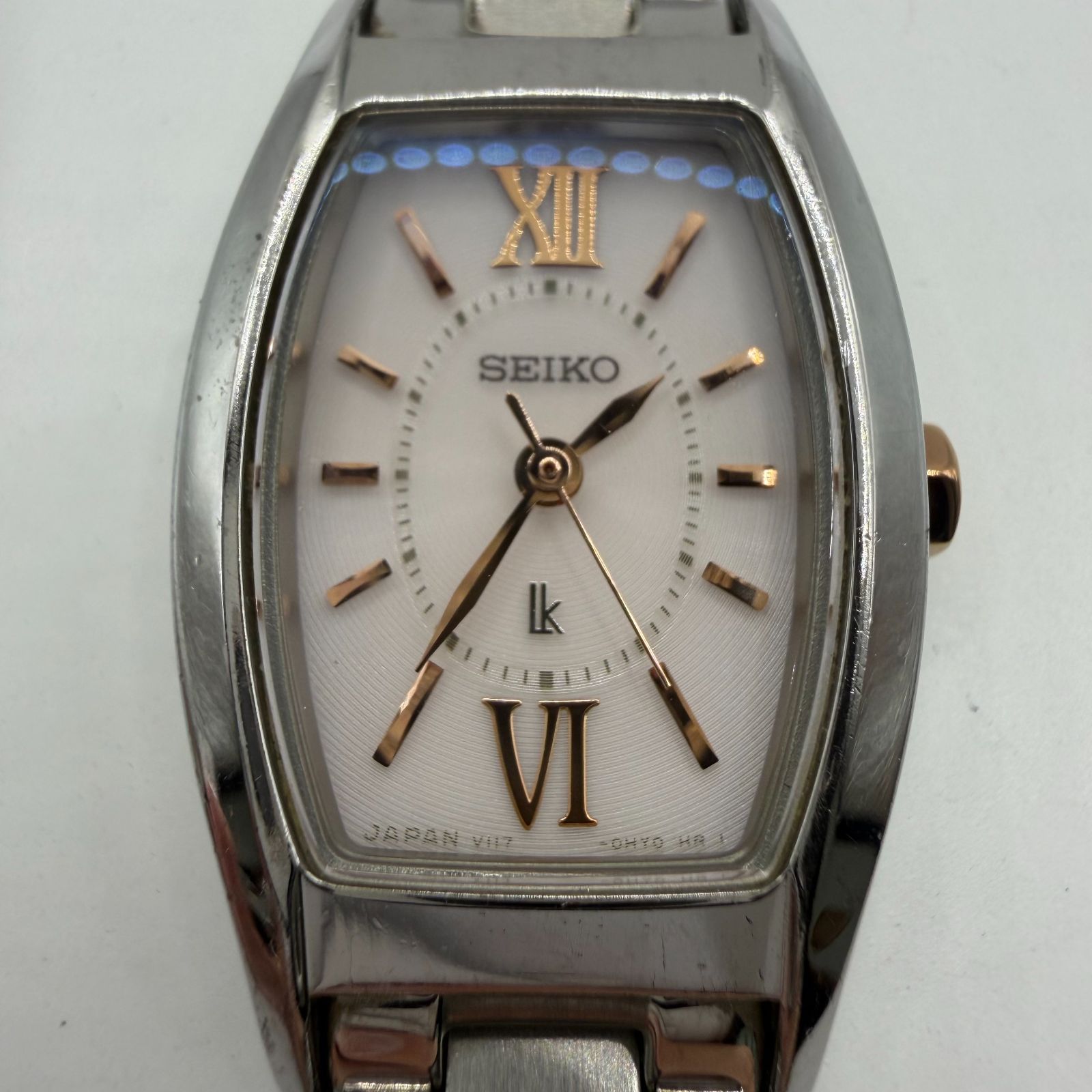 □SEIKO セイコー LK ルキア V117-0DK0 ソーラー レディース腕時計