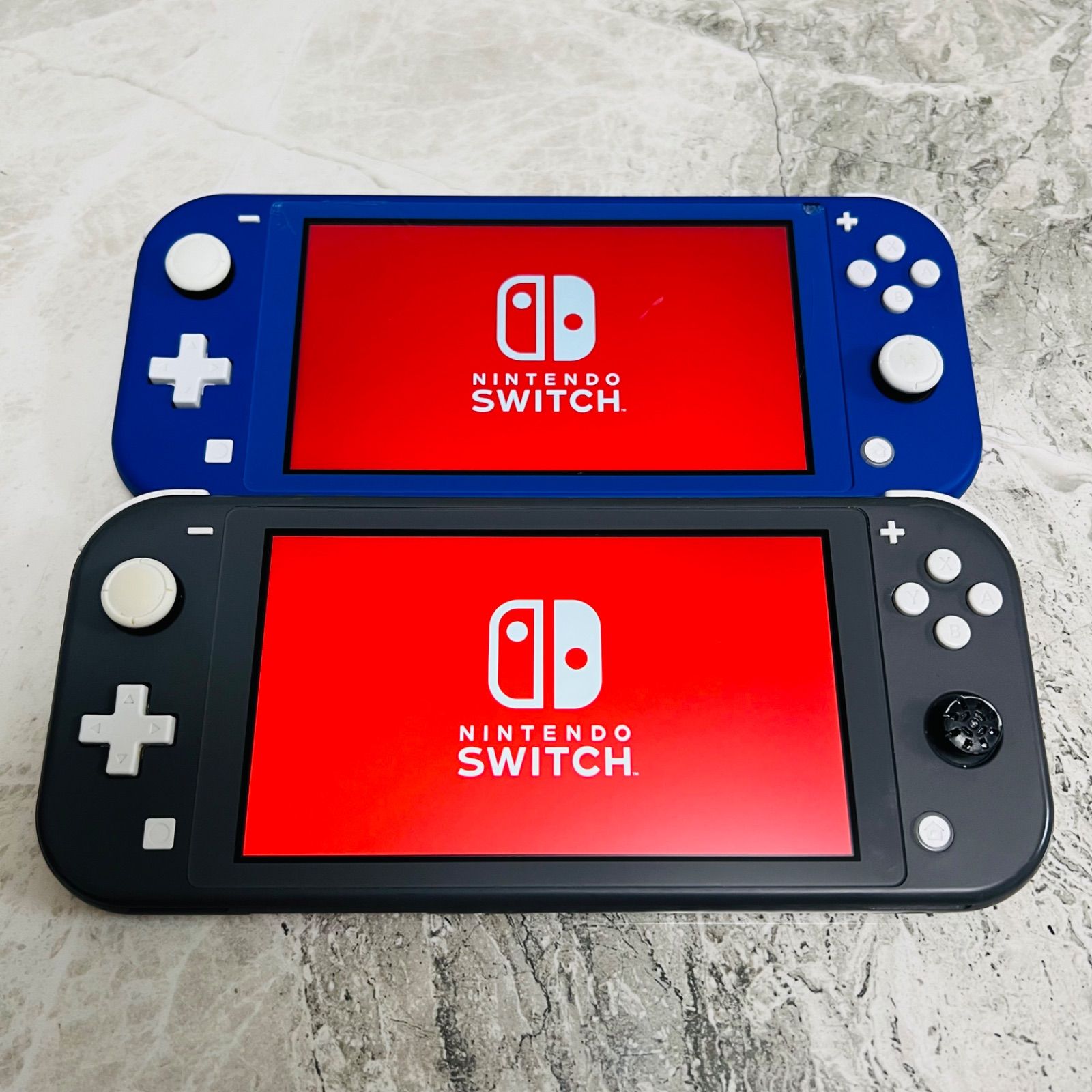 動作品】Nintendo Switch lite グレー ブルー 2台 - メルカリ
