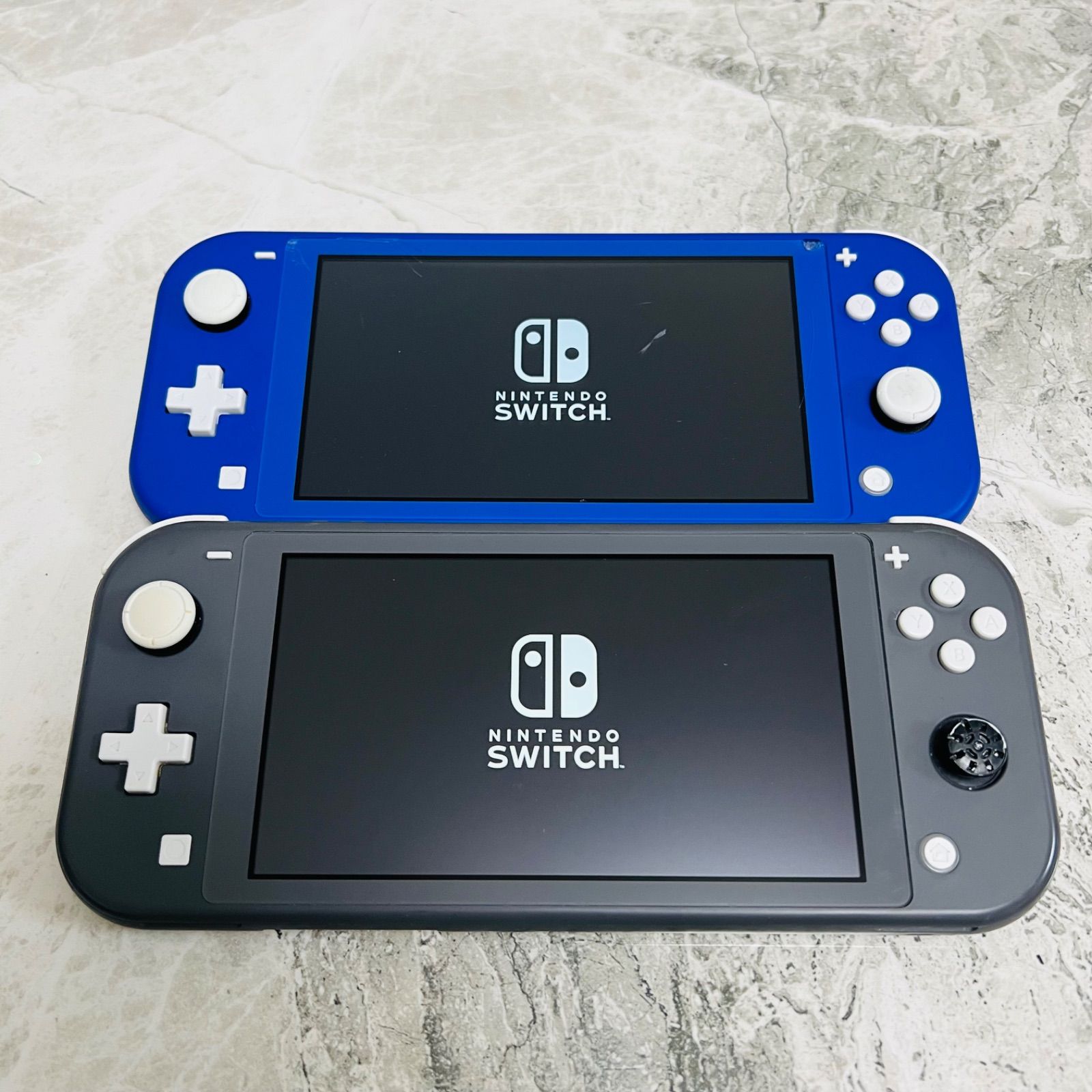 動作品】Nintendo Switch lite グレー ブルー 2台 - メルカリ