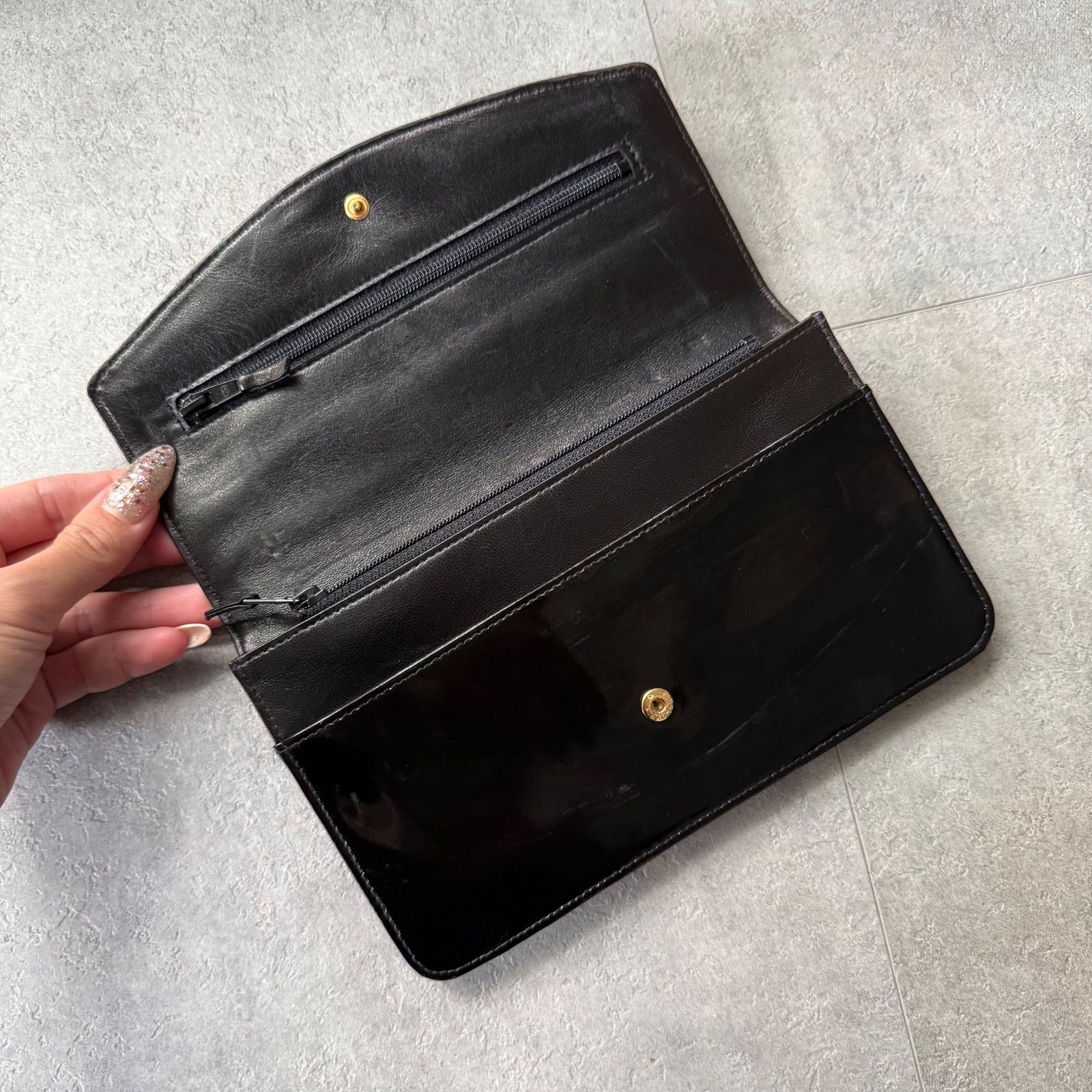 CHANEL シャネル タイムレスCC 長財布 パテントレザー ロング