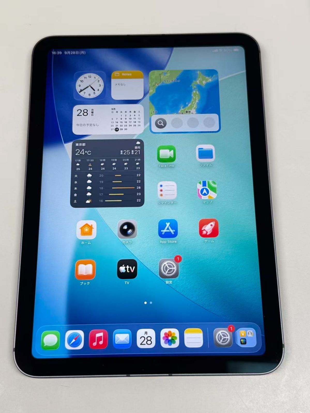 美品 電池86% SIMフリー iPad mini (第6世代) 256GB スペースグレイ