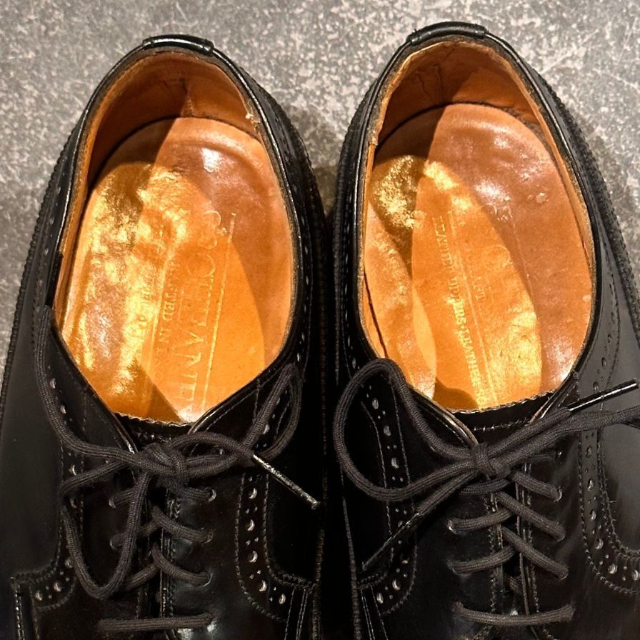 JOSEPH CHEANEY & SONS ウィングチップシューズ ジョセフチーニー ユーストン ウイングチップ ガラスレザー ブラック