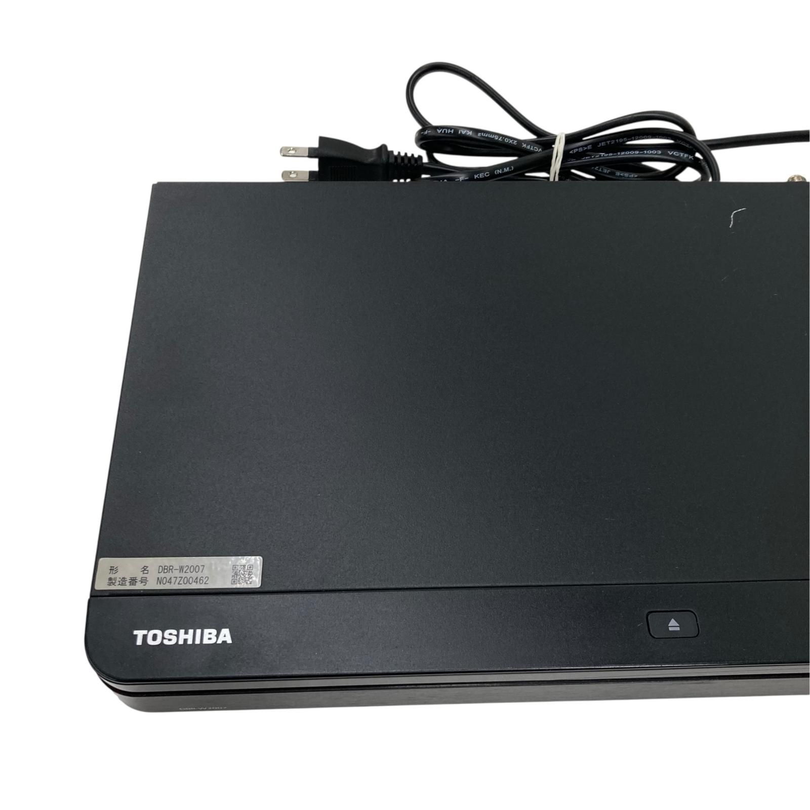 TOSHIBA REGZA BluRay DBR-E1007 2018年製 186000 通電確認のみ TOSHIBA REGZA Blu-rayレコーダー 2017年製 DBR