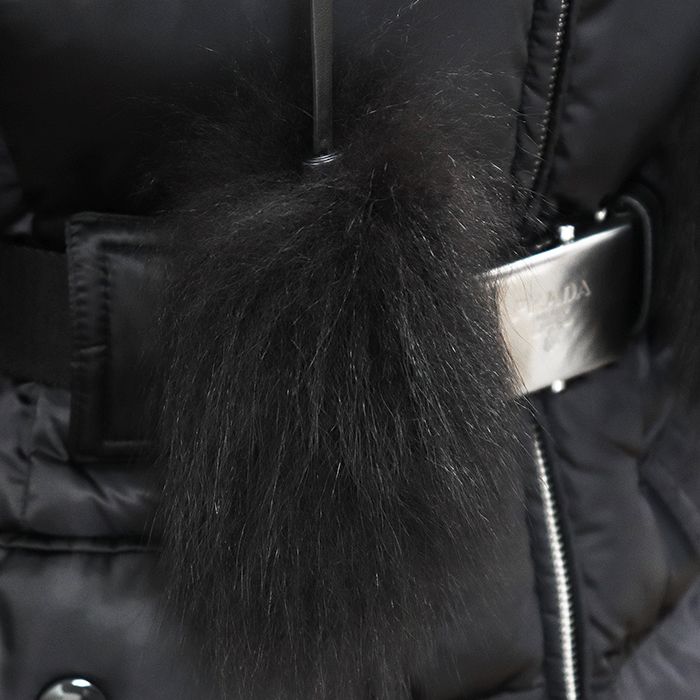 PRADA プラダ ダウンコート フォックスファー サイズ 38 レディース