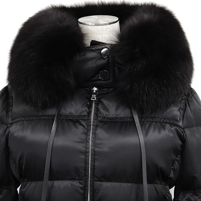 PRADA プラダ ダウンコート フォックスファー サイズ 38 レディース