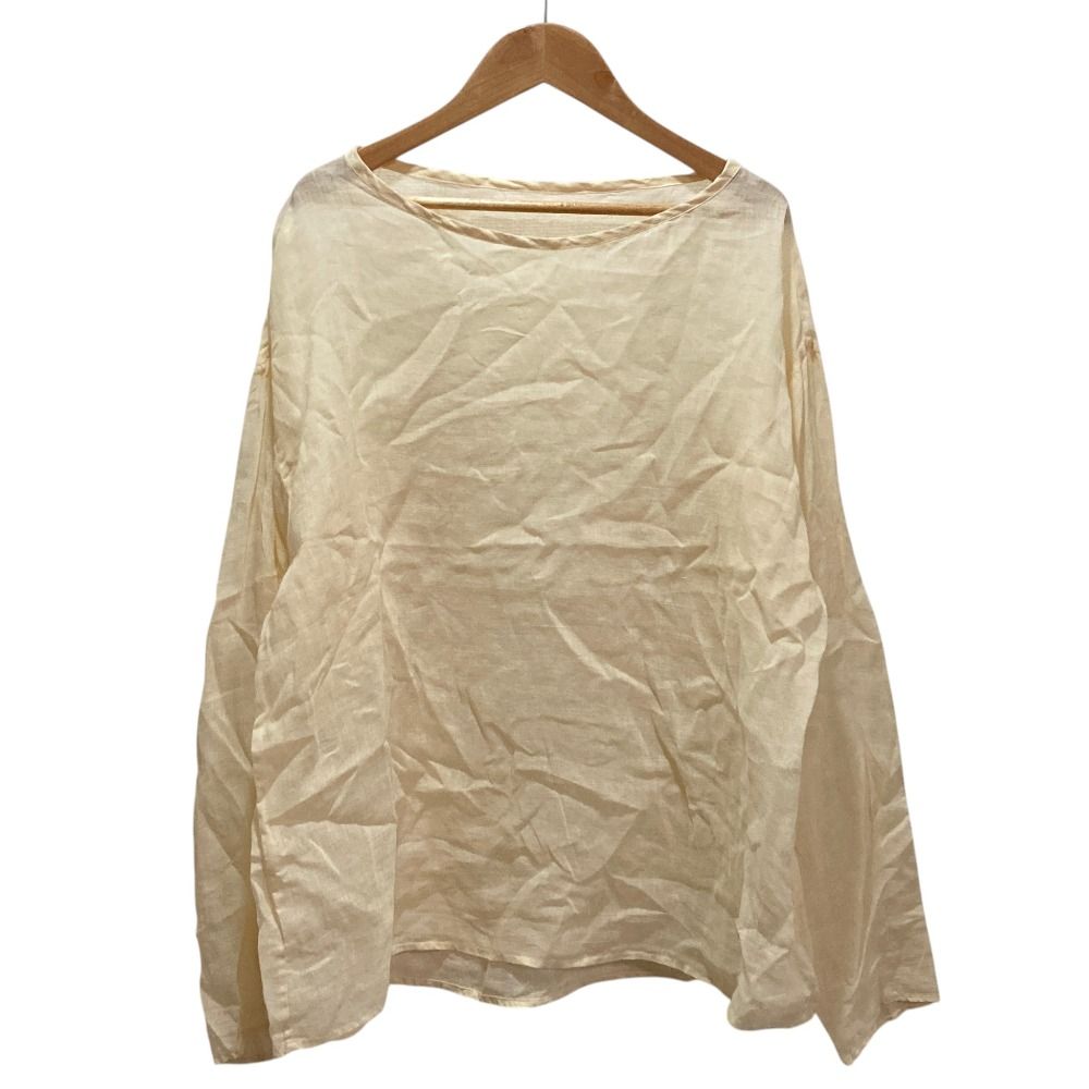 24SS Whim Gazette ウィムガゼット リネン ロングスリーブ ブラウス 