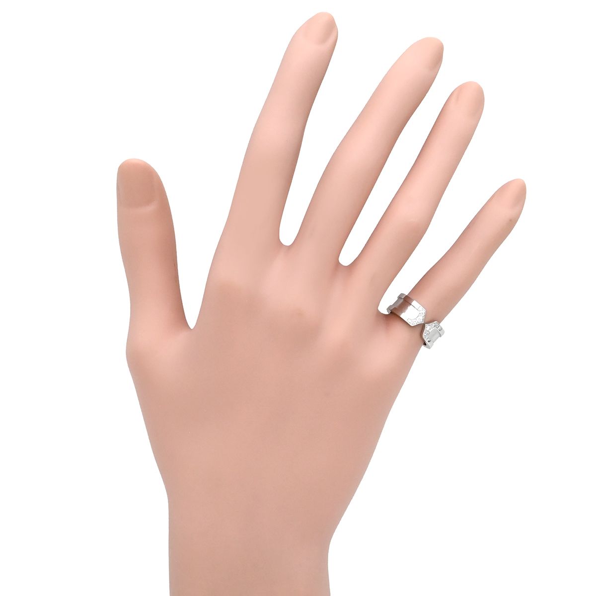 カルティエ Cartier リング 指輪 C2 ダイヤモンド ホワイトゴールド