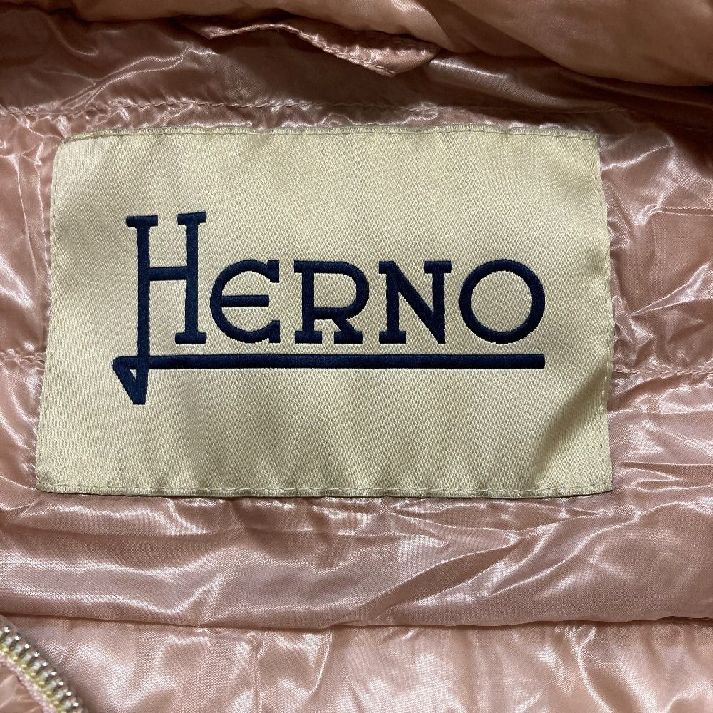 Herno ヘルノ フリル ペプラム ライトダウンジャケット サイズ38