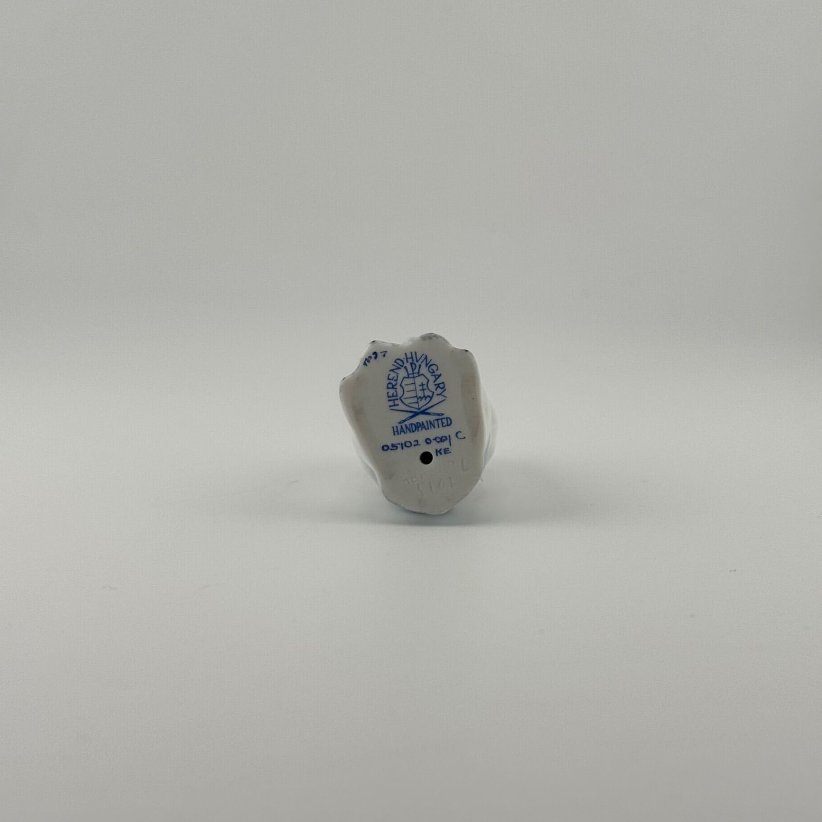 HEREND ヘレンド ミニフクロウ C 05102 フィギュリン 白 梟 ハンド