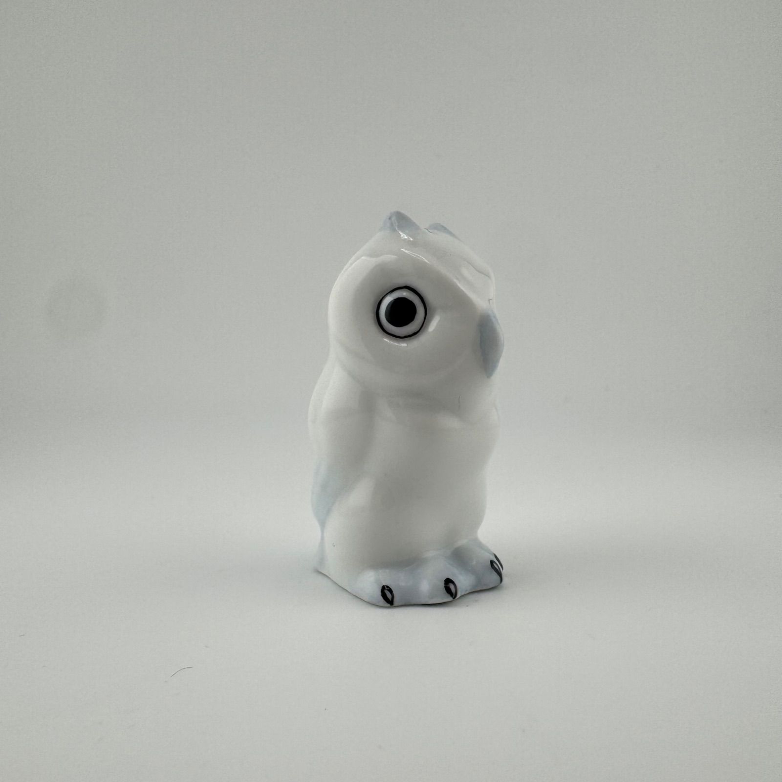 HEREND ヘレンド ミニフクロウ C 05102 フィギュリン 白 梟 ハンド