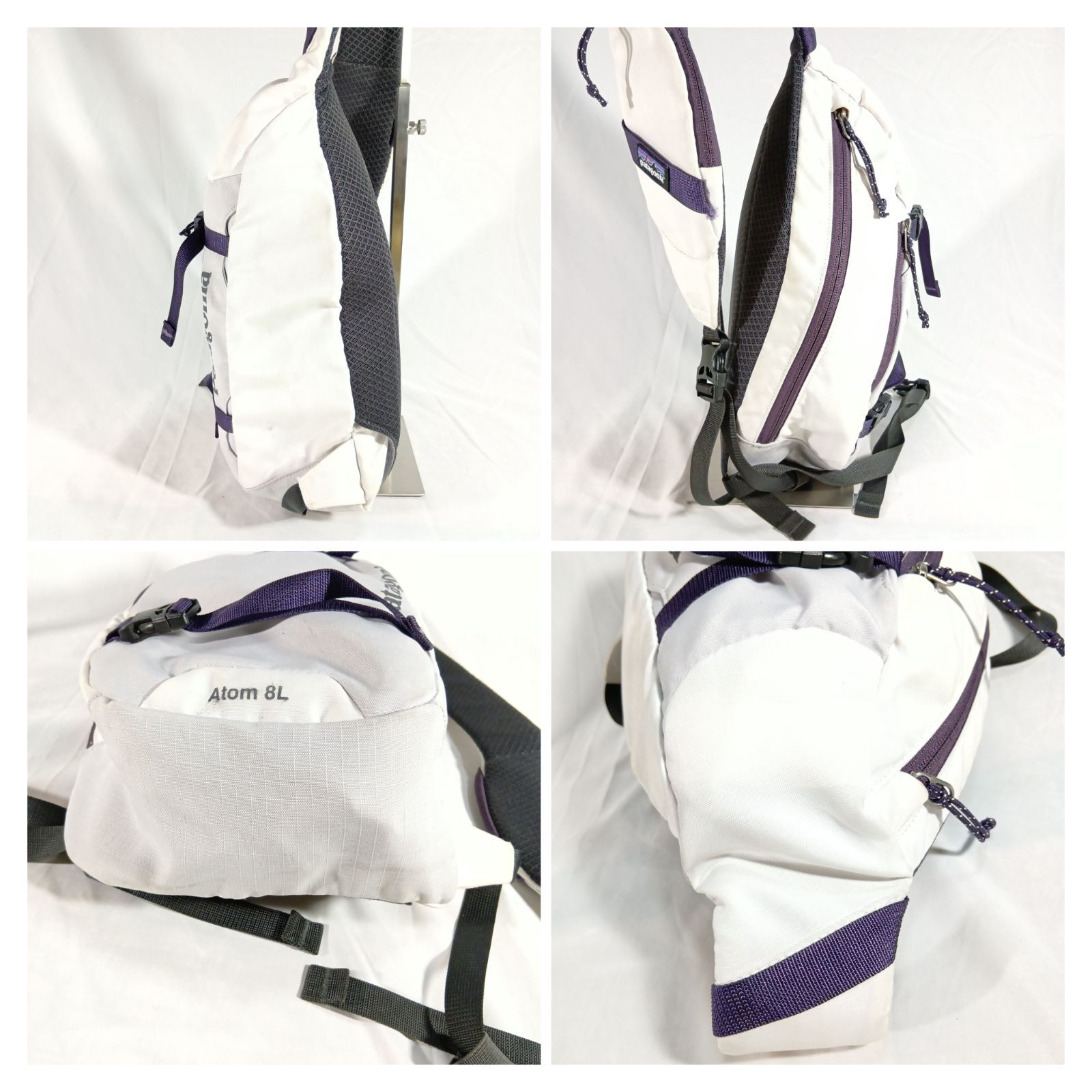 patagonia パタゴニア アトム 8L スリングバッグ ホワイト パープル