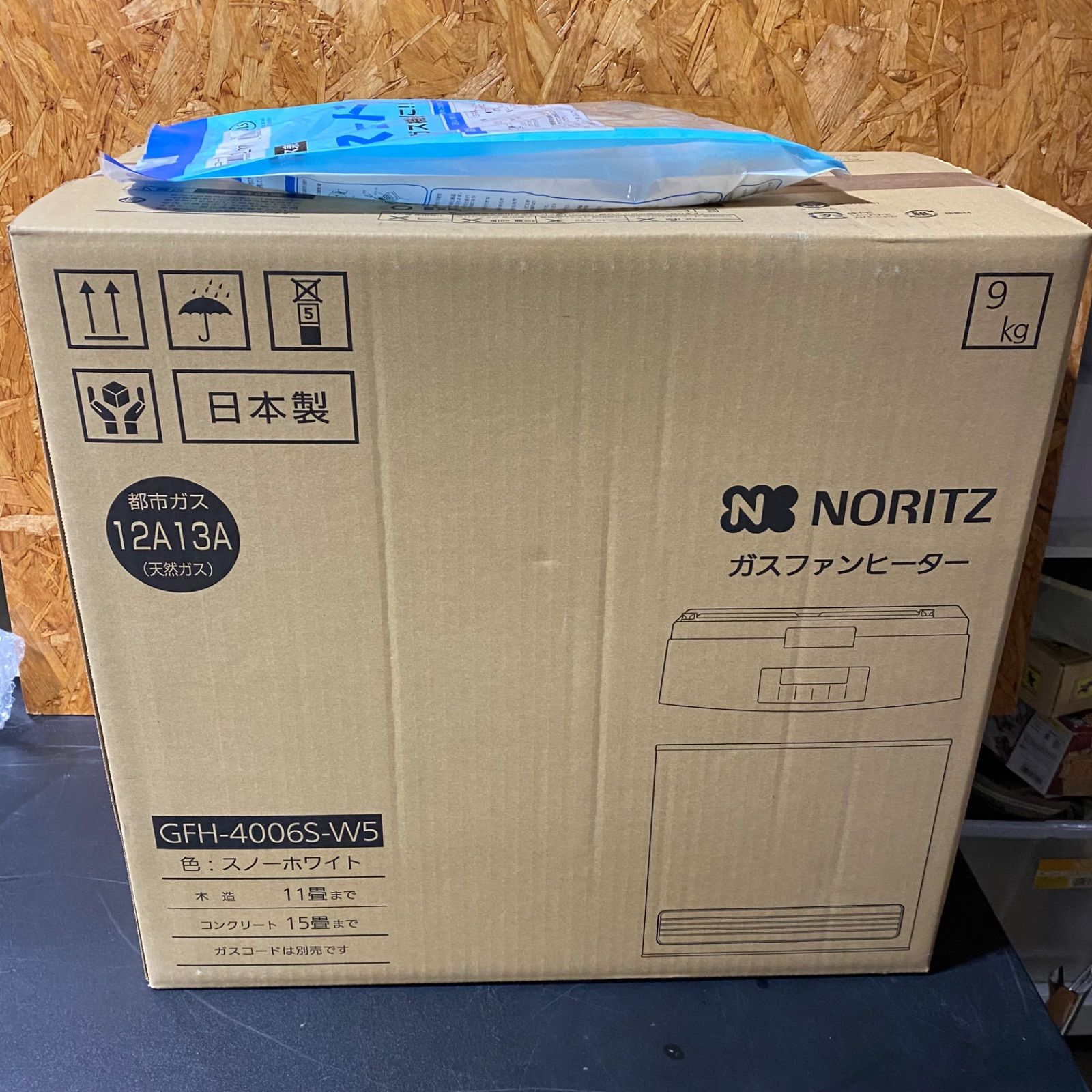 未開封品】NORITZ ガスファンヒーター GFH-5803S-W5 スノーホワイト