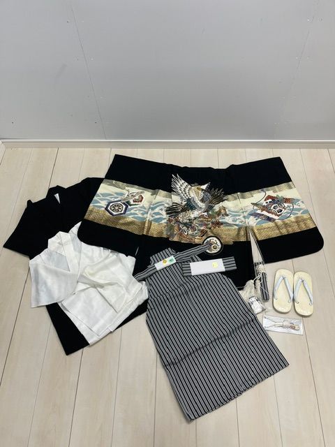 美品 クリーニング済み 七五三 袴 鷹 男の子 5歳 一式 09028-6 - メルカリ
