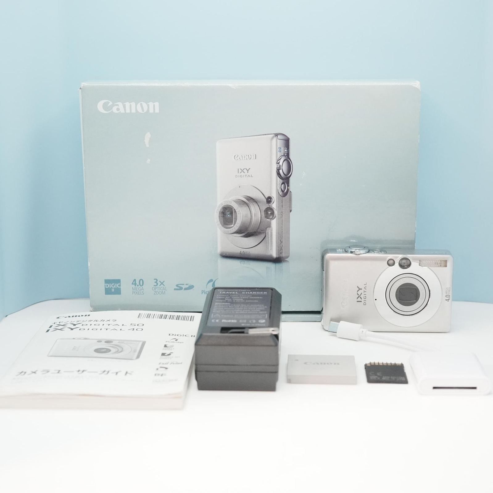 【スマホ転送OK】キャノン Canon IXY DIGITAL 50 Canon IXY DIGITAL 50 デジカメ スマホ転送OK フルセット 美品