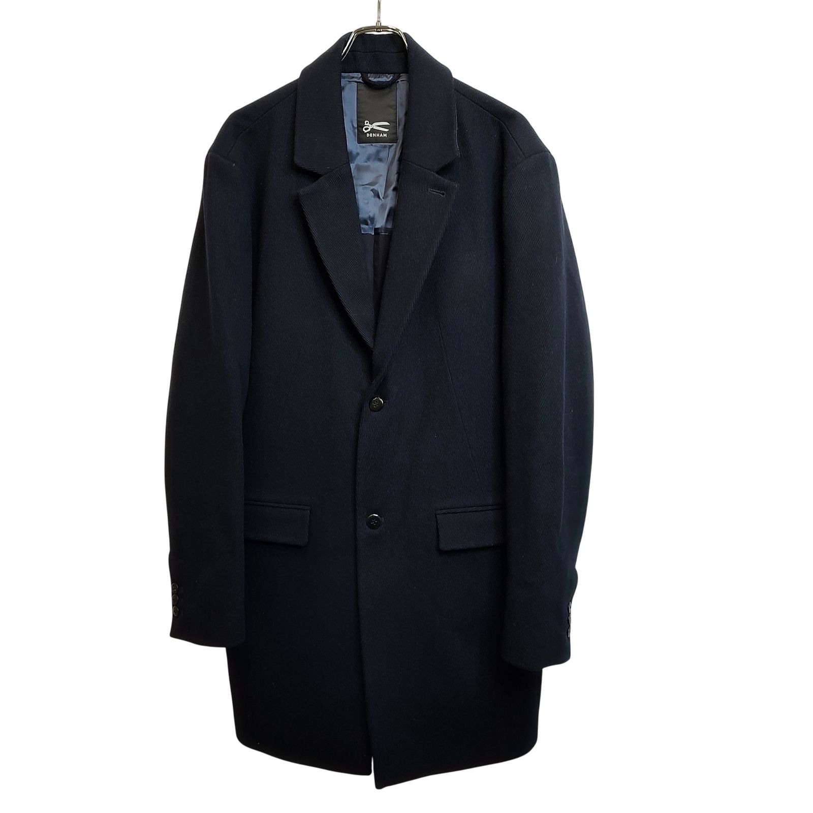 DENHAM チェスターコート　XS DENHAM デンハム ウール チェスター コート 27170-1-30004 XL ネイビー