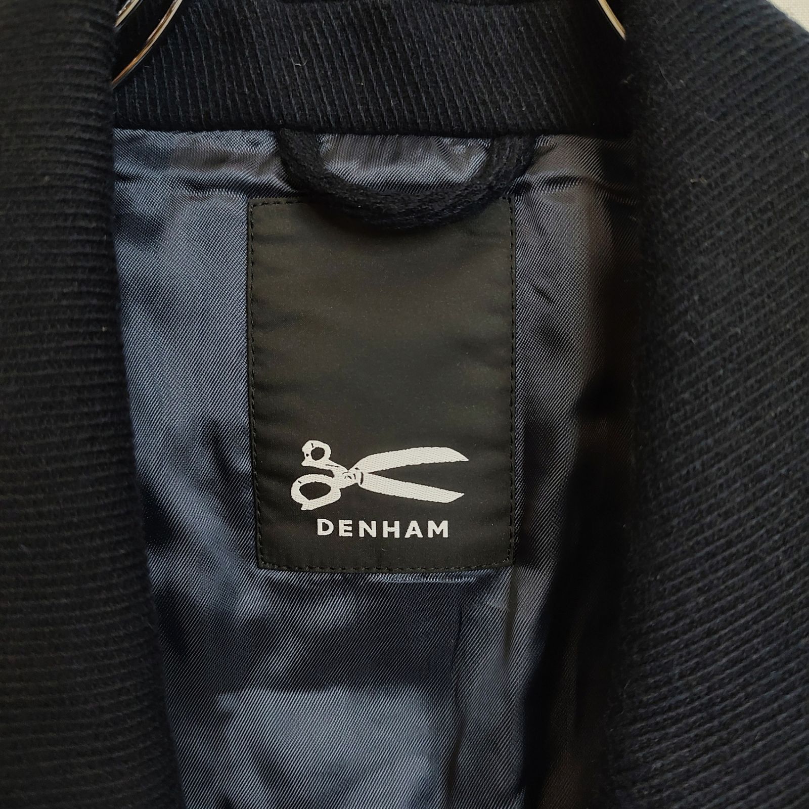 DENHAM デンハム ウール チェスター コート 27170-1-30004 XL ネイビー