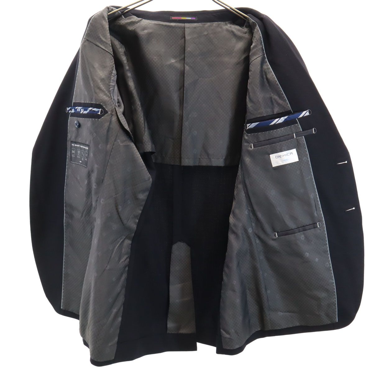 ORIHICA オリヒカ スーツ 上下 セットアップ AB6 ネイビー メンズ 古着