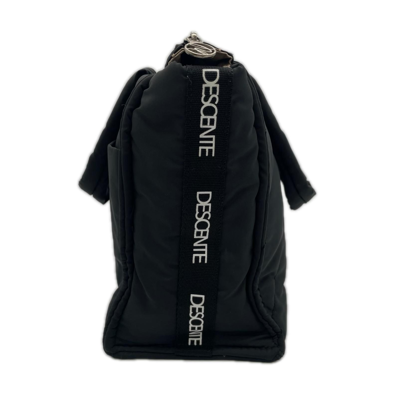 中古 デサントゴルフ DESCENTE GOLF カートバッグ ブラック 中わた入り