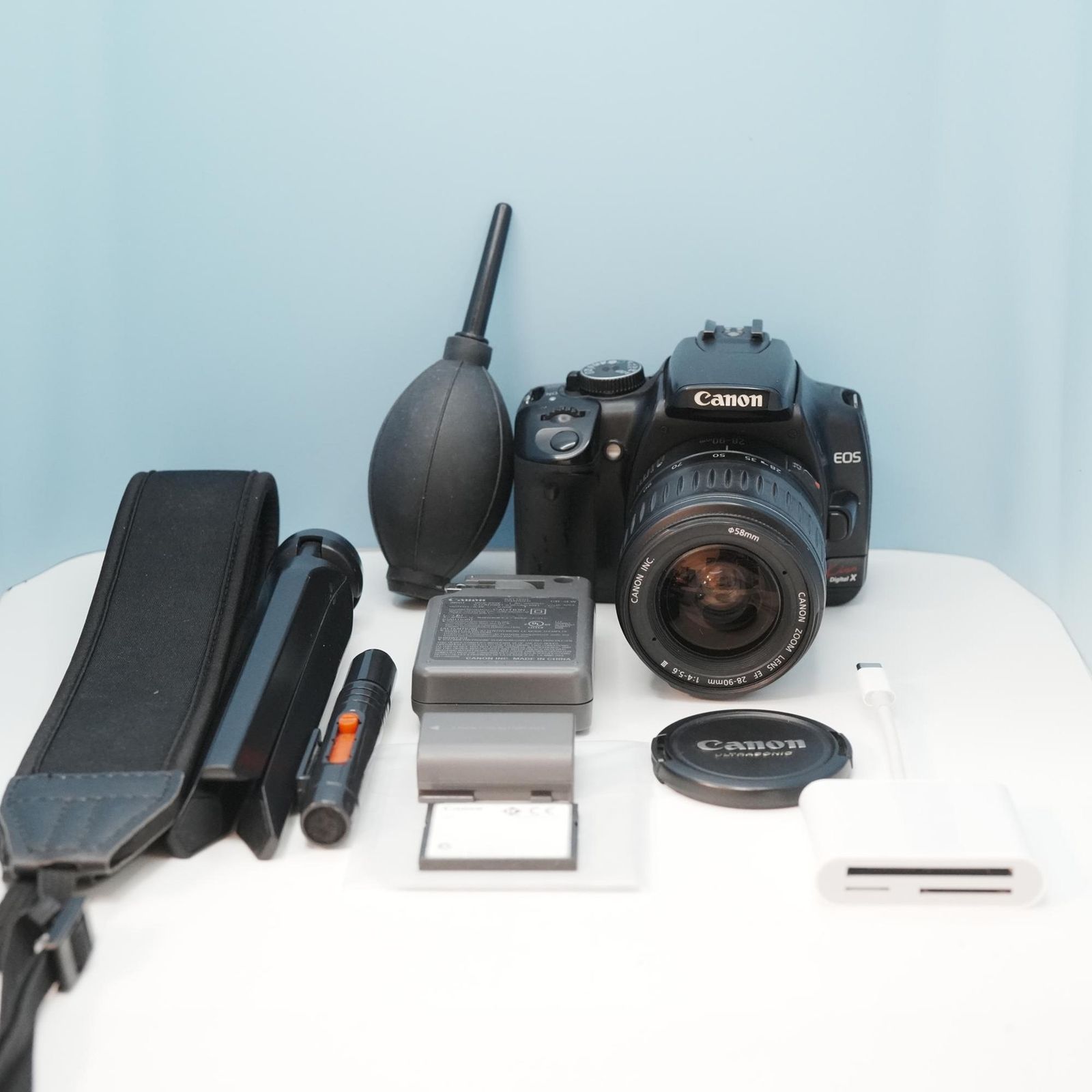 Canon EOS kiss Digital X 一眼レフ スマホ転送OK フルセット シロクマ