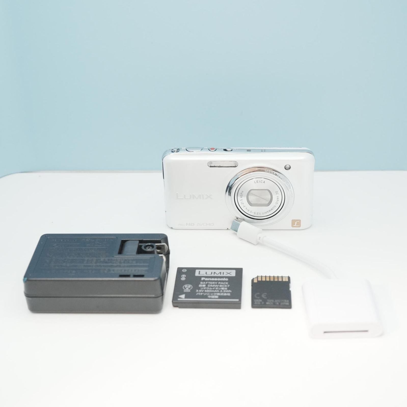 Panasonic LUMIX DMC-FX77 デジカメ スマホ転送OK フルセット シロクマ