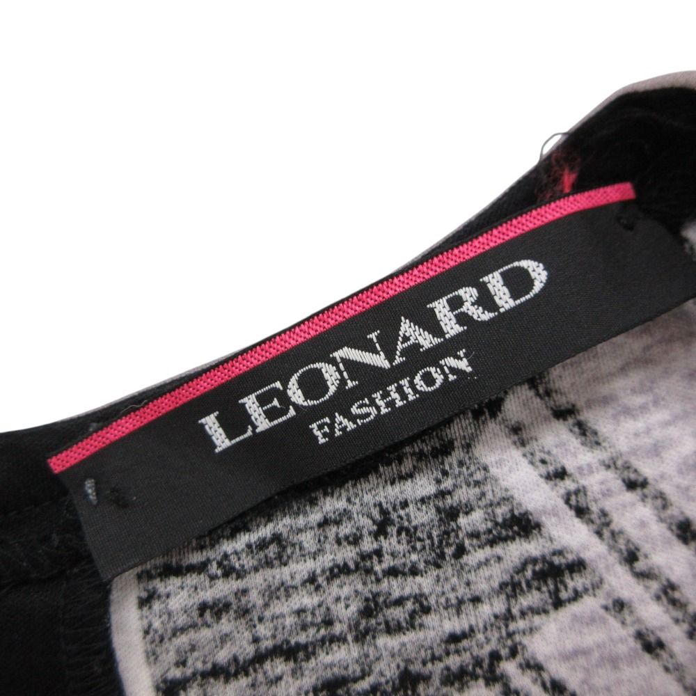 LEONARD レオナール カットソー Tシャツ 七分袖 コットン ストレッチ