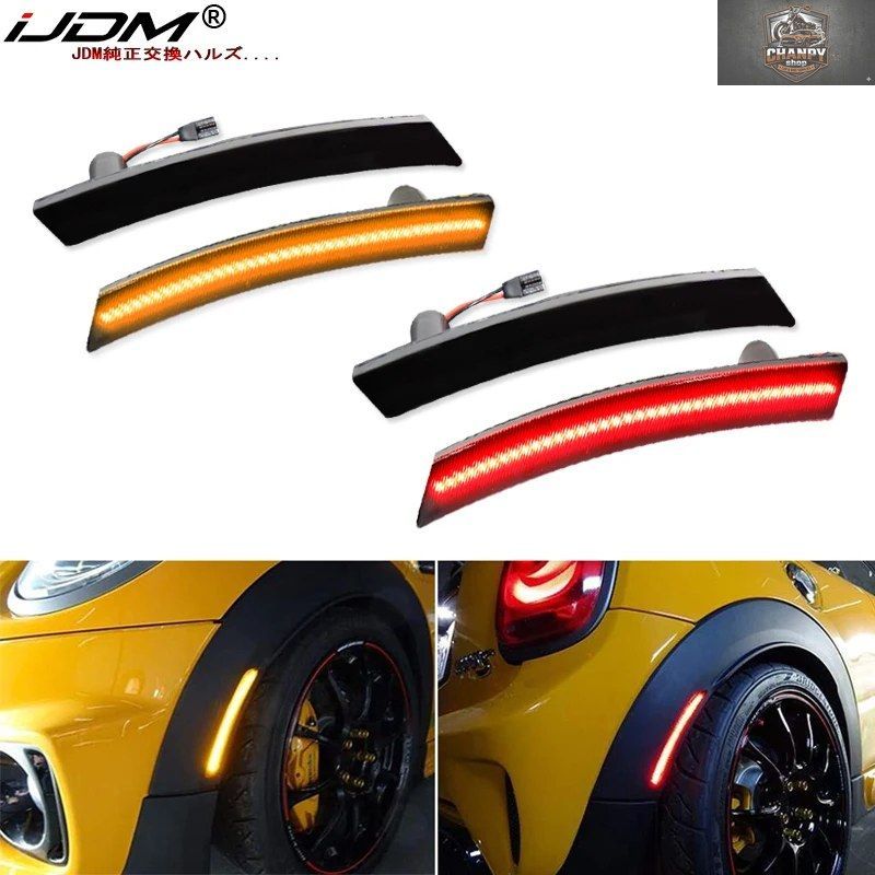 リア/フロントLEDサイドマーカーライトサイドリピーターランプウィンカーライトLEDパネルランプ 2002-08 MINI Cooper 初代 R50 R52 R53