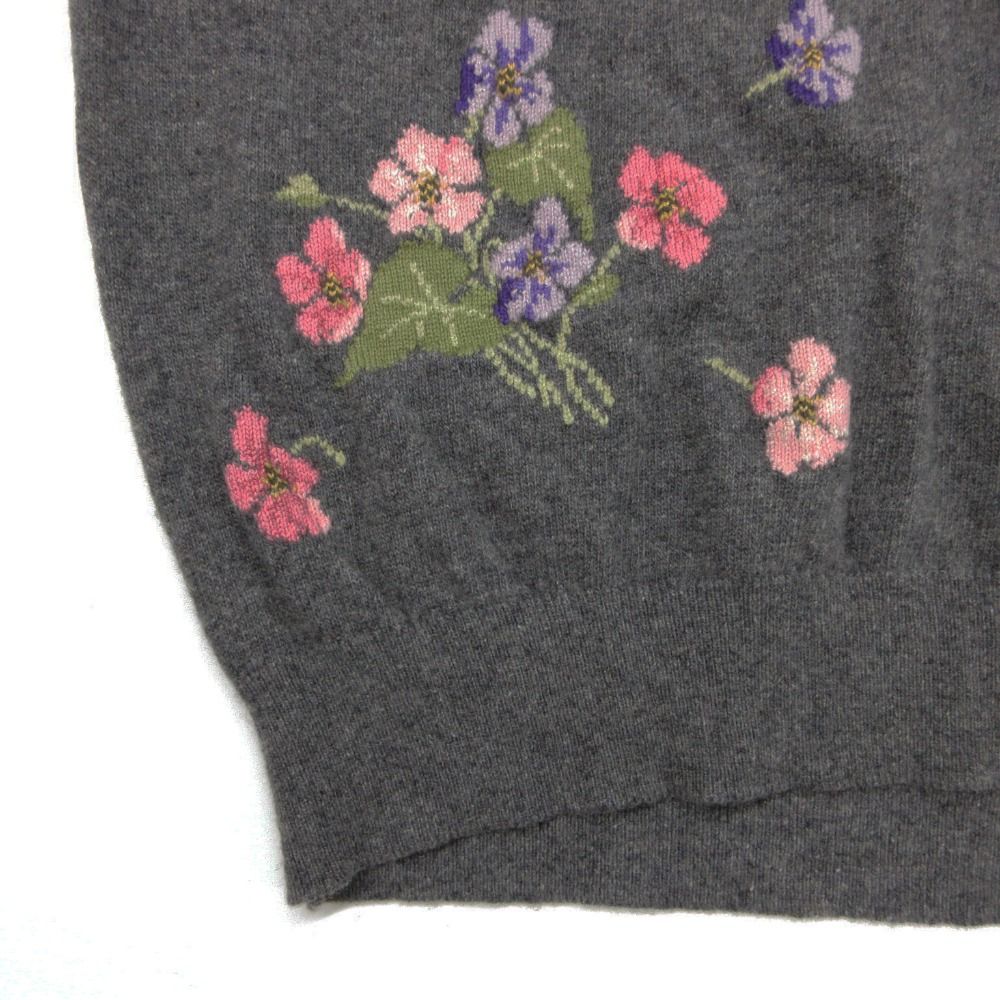BALLANTYNE バランタイン ニット カシミヤ100% 花柄 セーター プル
