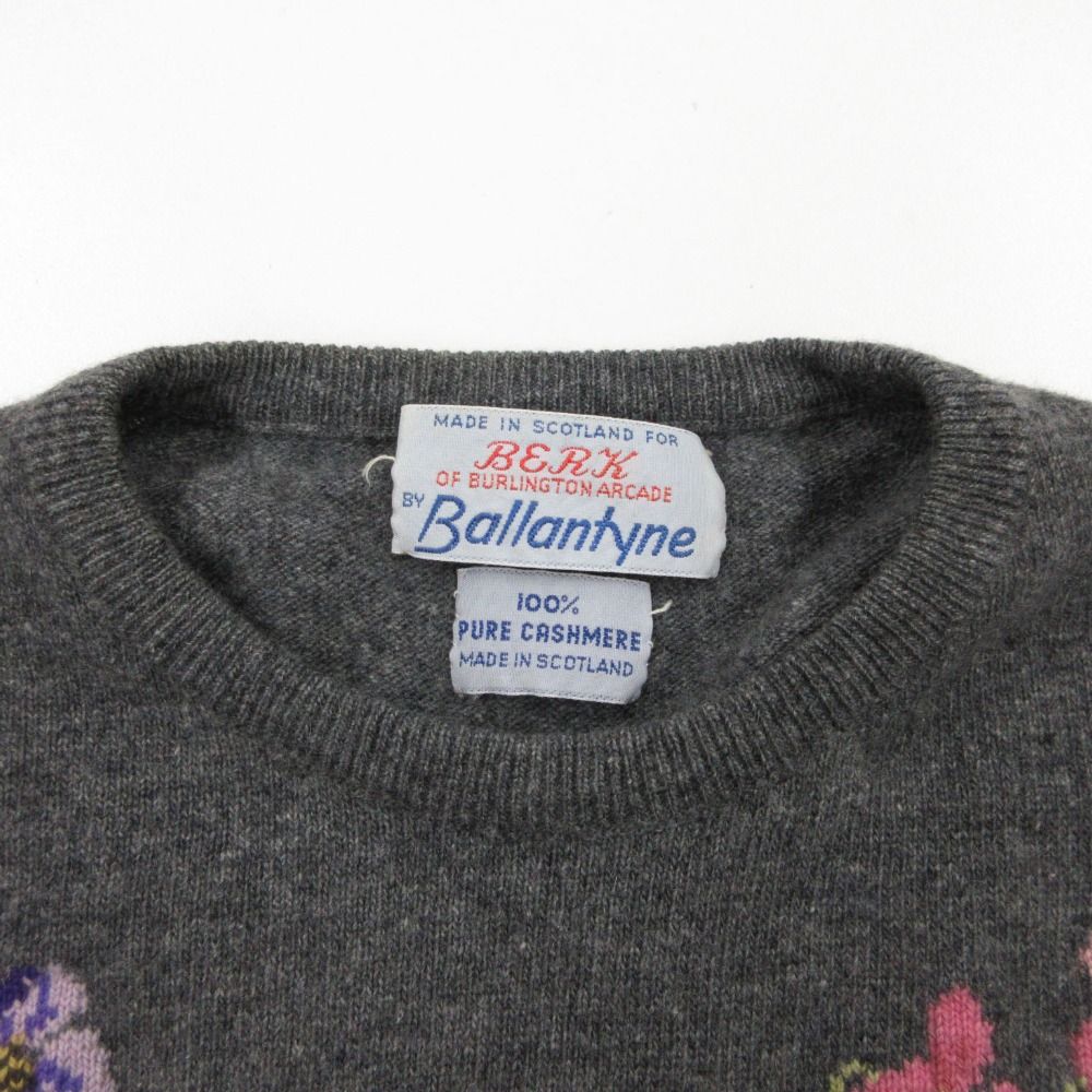 BALLANTYNE バランタイン ニット カシミヤ100% 花柄 セーター プル