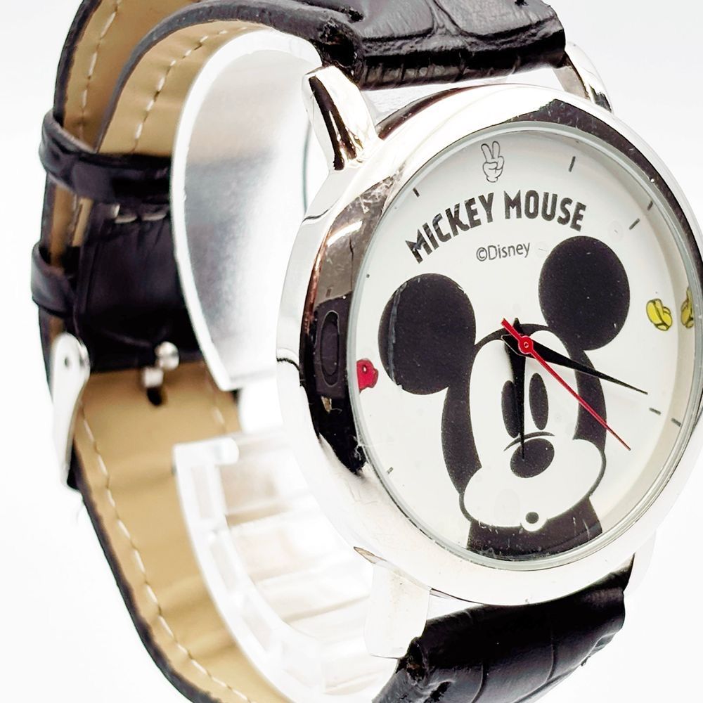 [極美品 稼動品]Disney ミッキー スクエア 腕時計 新品電池交換品 稼働品 新品電池交換済 ミッキーマウス - メルカリ