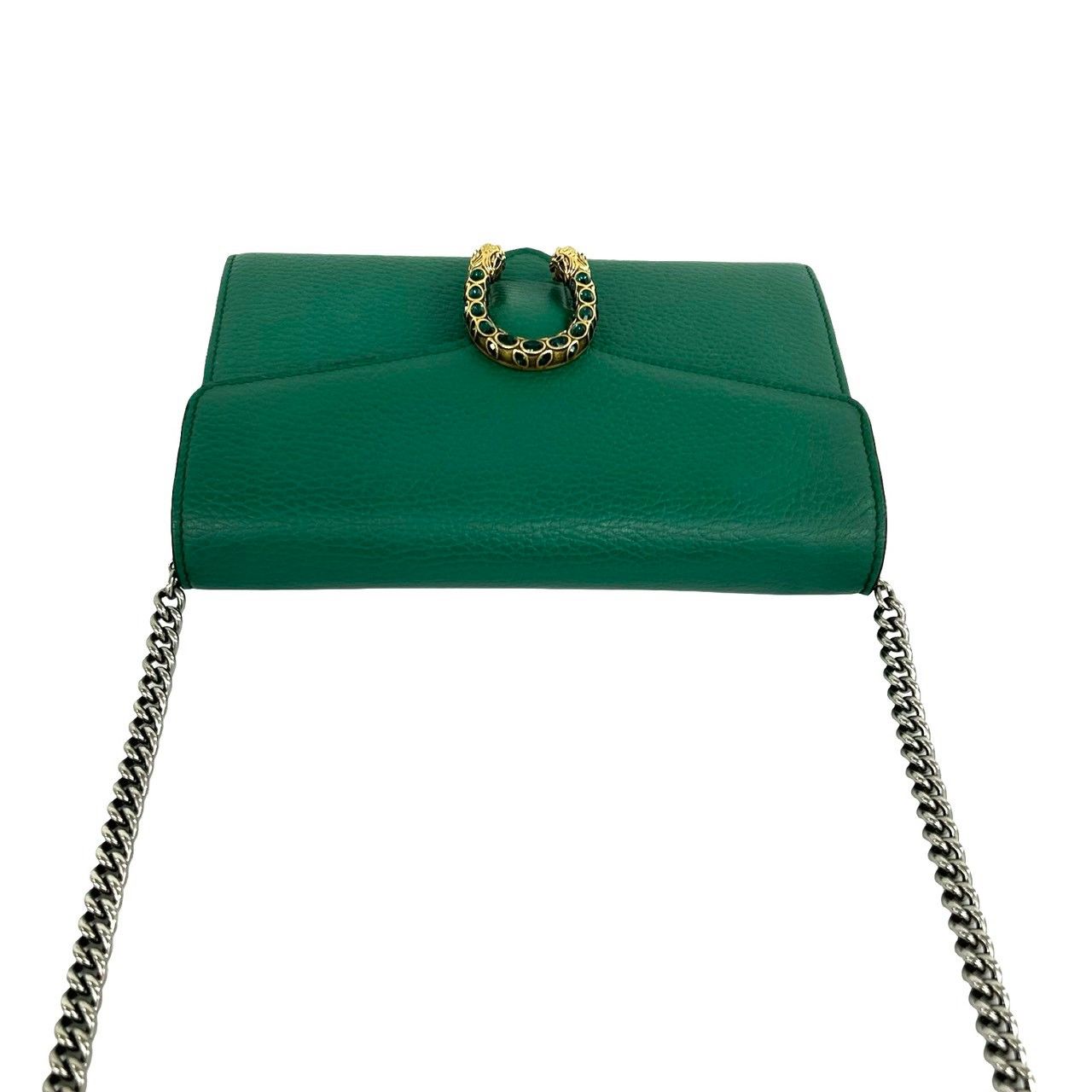 極 美品 保存袋付 GUCCI グッチ ディオニュソス モチーフ 金具 レザー
