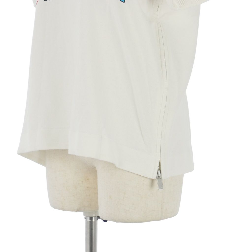 サカイ sacai Tシャツ カットソー ロゴプリント サイドジップ 半袖 1